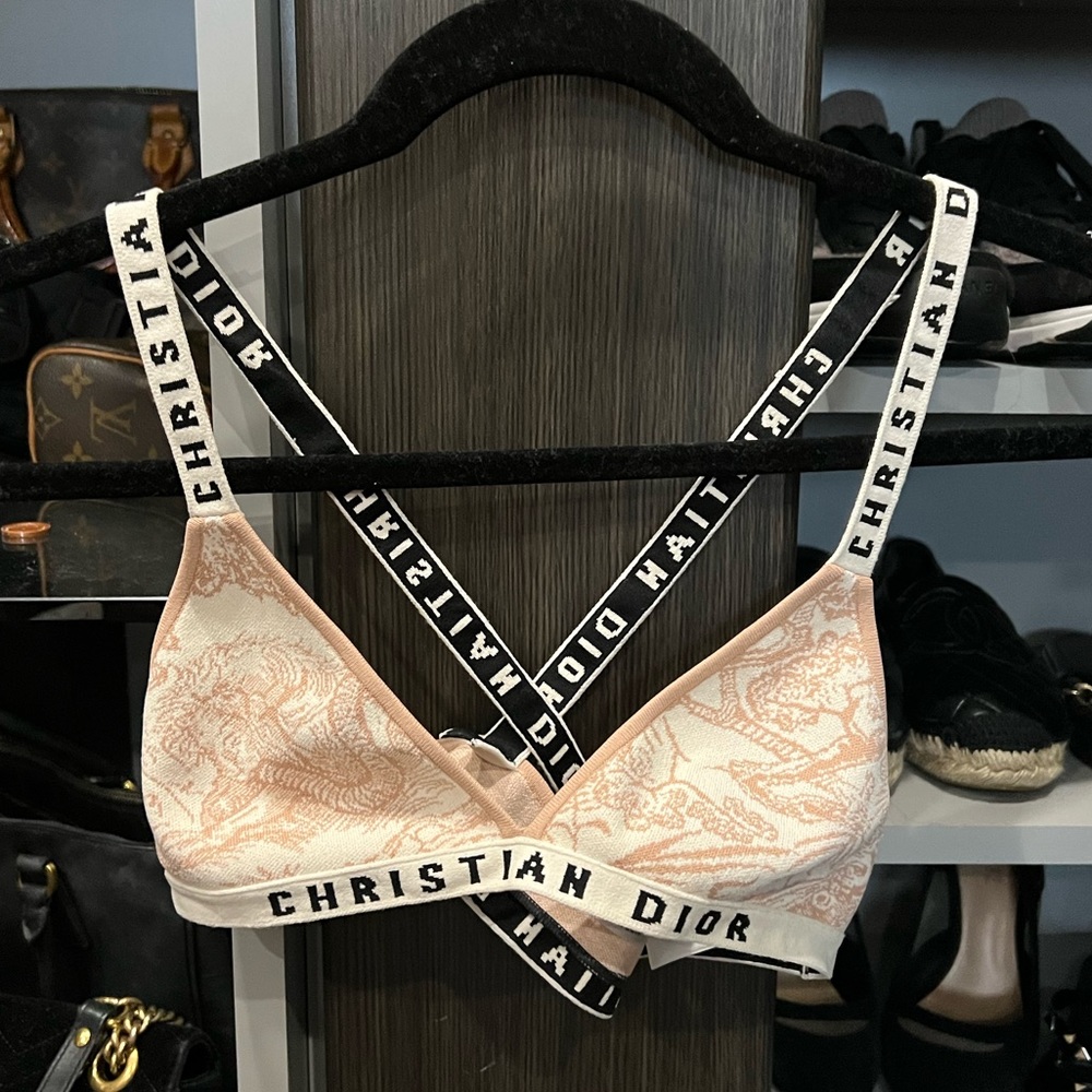 💯 Authentic extremely rare knit Christian Dior Bralette